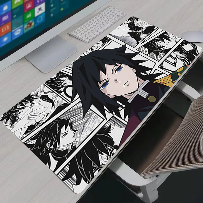 Gaming Accessories For Gaming Room - マウスパッド XXL ゲーマーアニメ大型 PC キャビネットゴムカーペットトミオカギユデスクマットコンピュータゲームアクセサリーブラックマウスパッド