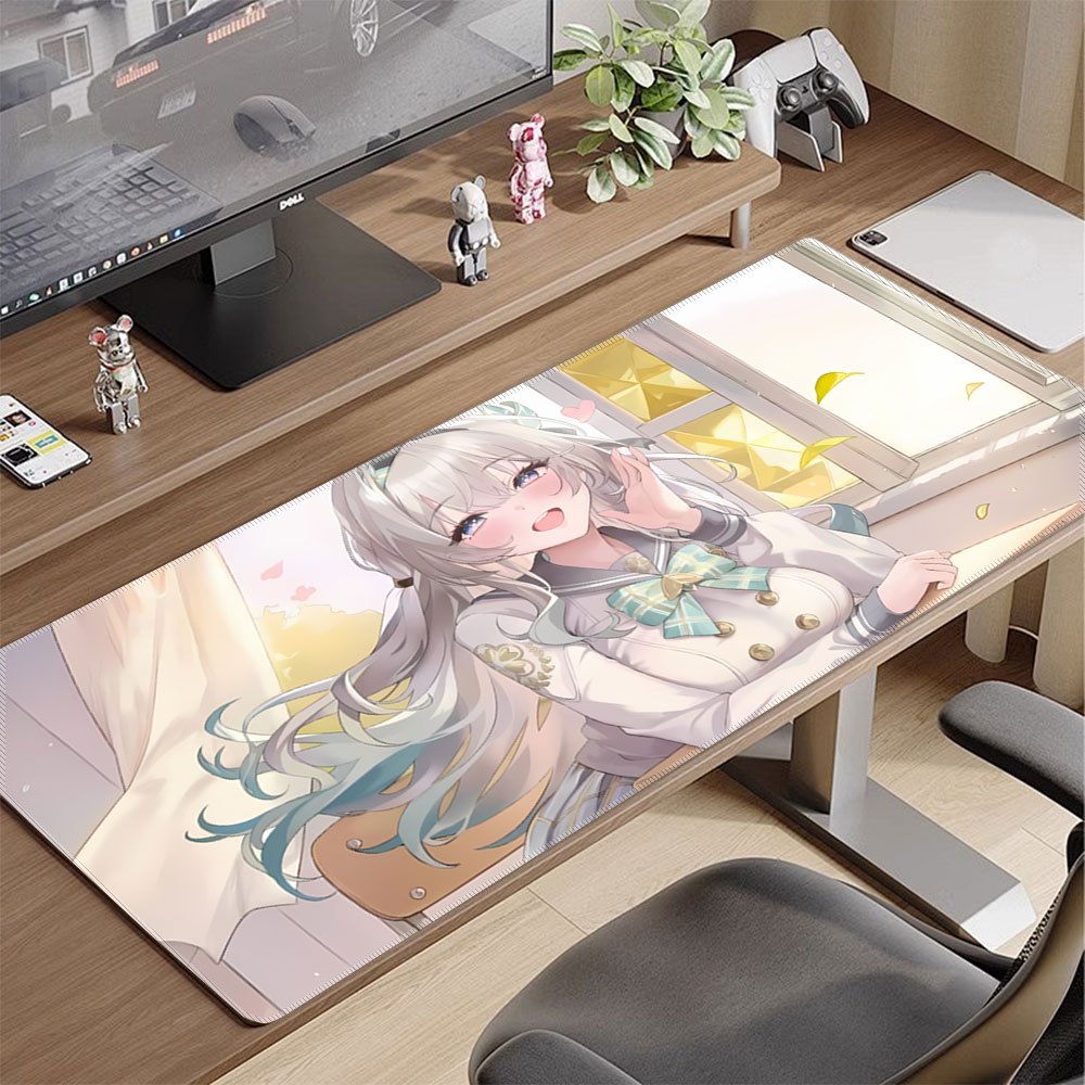 Gaming Accessories For Gaming Desk - 大型アニメガールマウスパッド ファイアフライ スターレール デスクマット ゲーミングデスクマット 大型ワークエリアマット