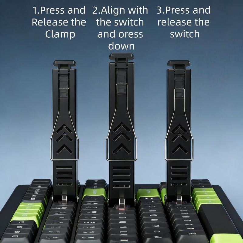 Gaming Accessories Kit - 新しい 2In1 キーキャップスイッチプーラーポータブルゲーミングキーボード分解ツールアクセサリー