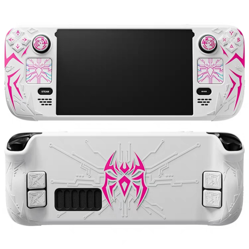 Gaming Accessories Dropshipping - PlayVital 保護ケース Steamdeck 用 サイバースパイダーデザイン 落下防止