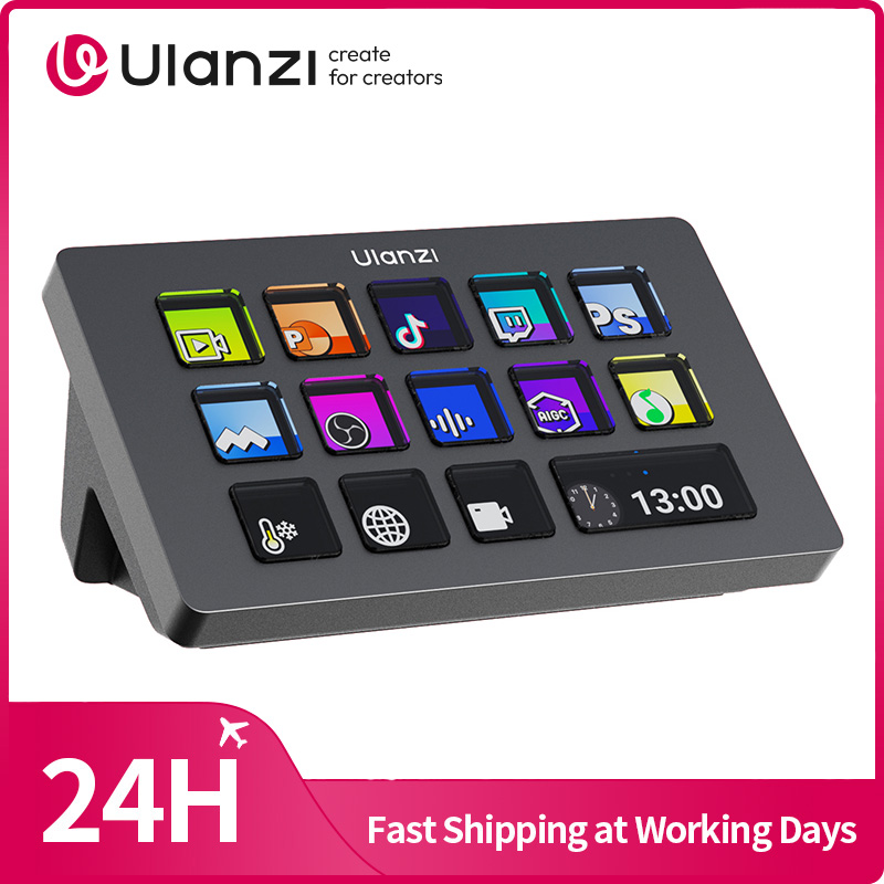 Youtube Gaming Accessories - Ulanzi D200/D200H/D200X プロダクションコンソールおよびスタジオコントローラー（ゲーム/オフィス/ライブストリーミング/コンテンツ制作用、YouTube、TikTok向け）