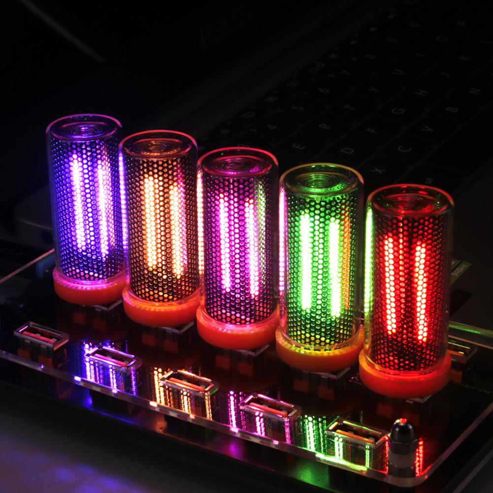 Youtube Gaming Accessories - RGB LED ニキシー管ライト レトロ USB 装飾ランプ