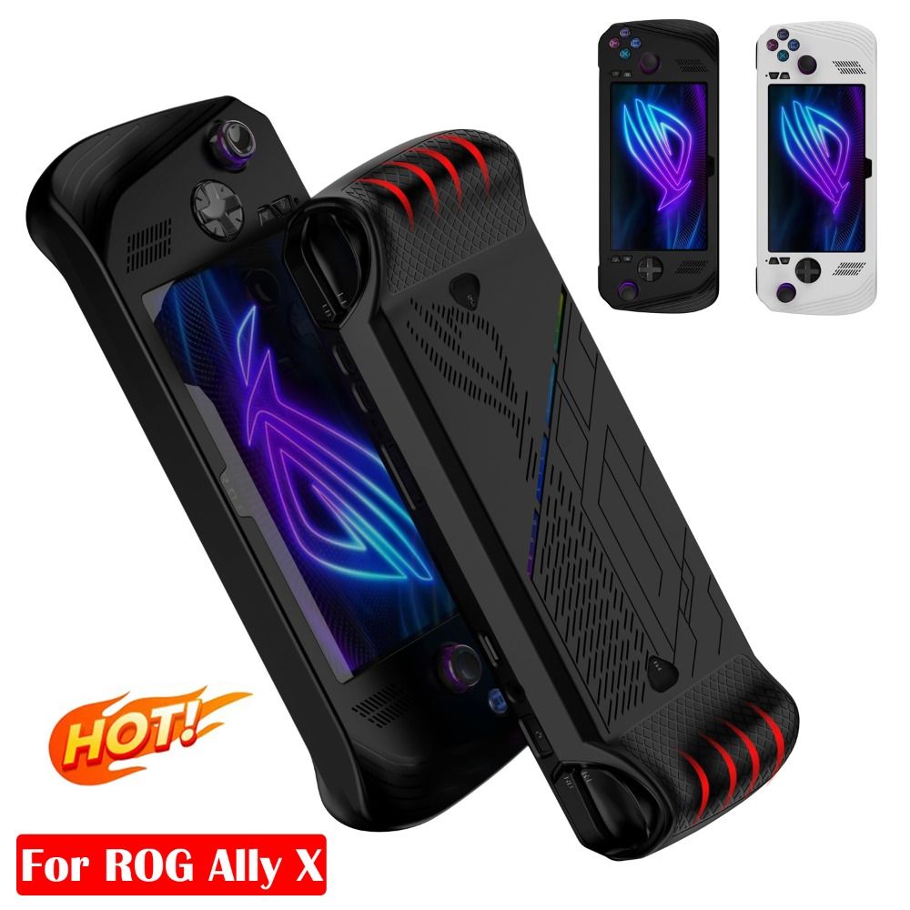 Gaming Accessories Asus - Asus ROG Ally X 2024 新しいゲームハンドヘルド保護ケースシリコーンゲームコンソールカバーアンチスリップソフトホストシェルアクセサリー