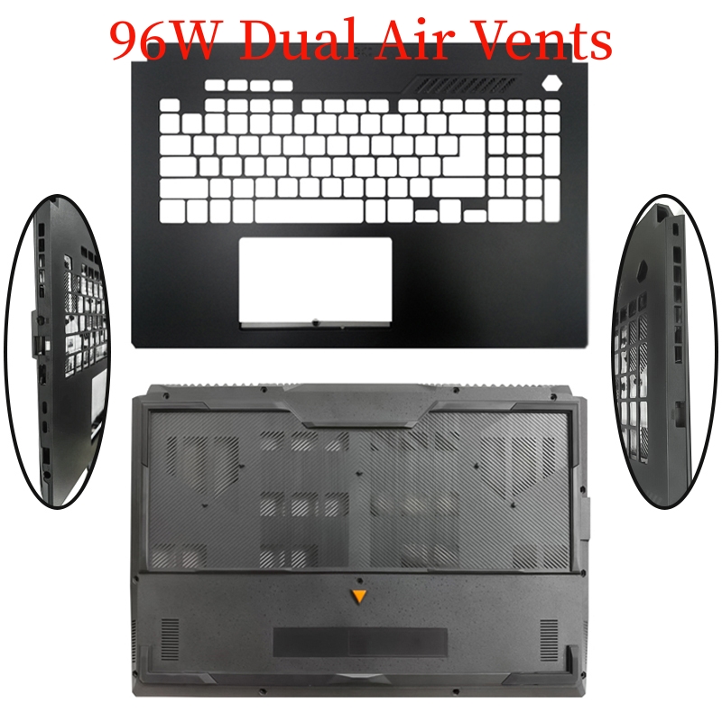 Gaming Accessories Asus - ASUS TUFゲーミングF17 FX707 A17 FA707ノートパソコンアクセサリー、ノートブック画面LCDバックカバー、フロントベゼル、ヒンジ、パームレスト、ボトムケース