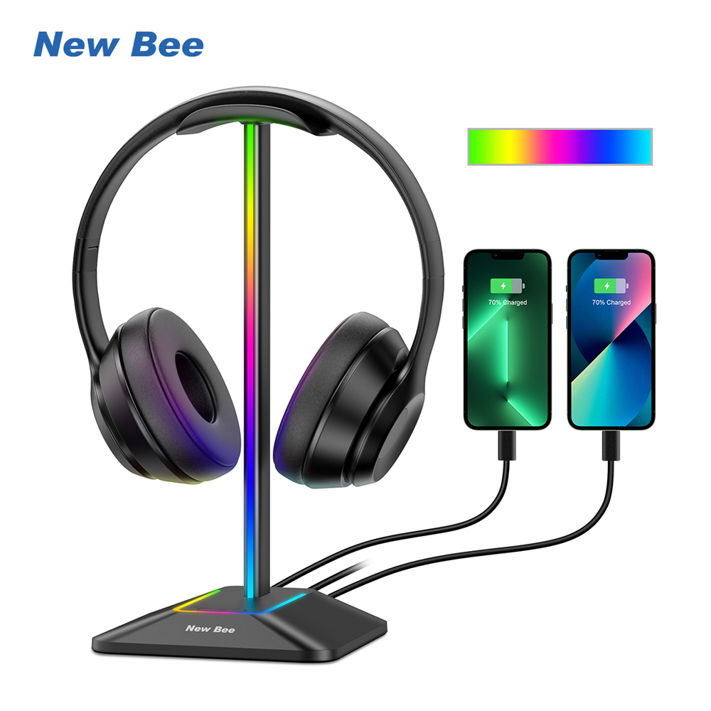 新しい Bee Z8 RGB ヘッドフォンスタンドホルダー  - Gaming Accessories Deals のレビューと価格