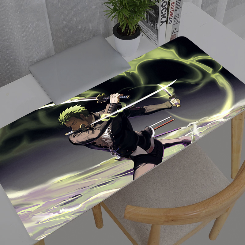 大型マウスパッドオフィスワンピースロロノア・ゾロコンピュータ - Gaming Accessories For Table のレビューと価格