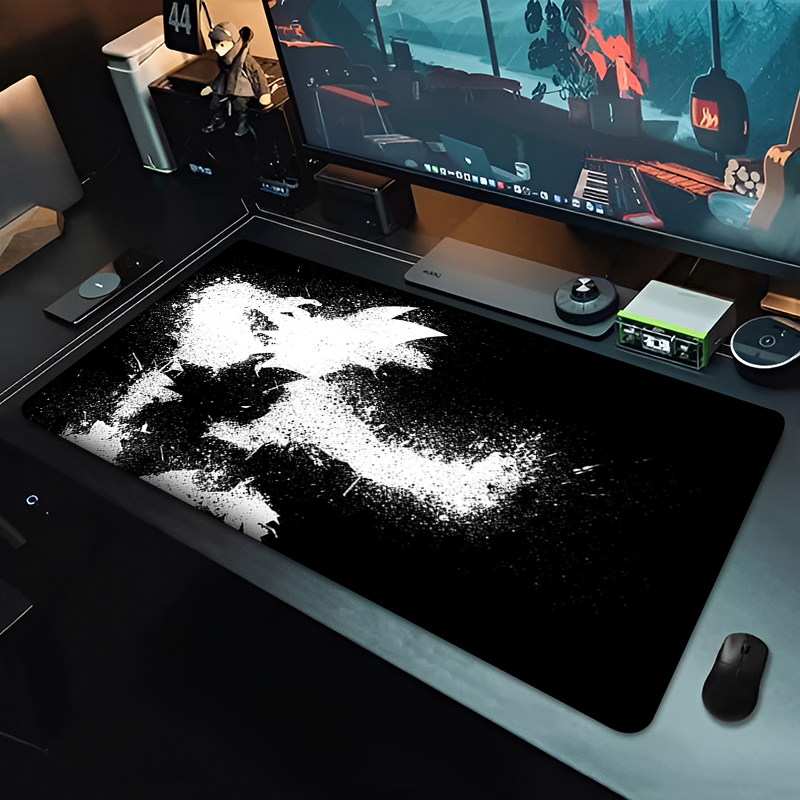 DBZ ブラックアニメマウスパッドドラゴンボール大型 PC  - Gaming Accessories For Table のレビューと価格