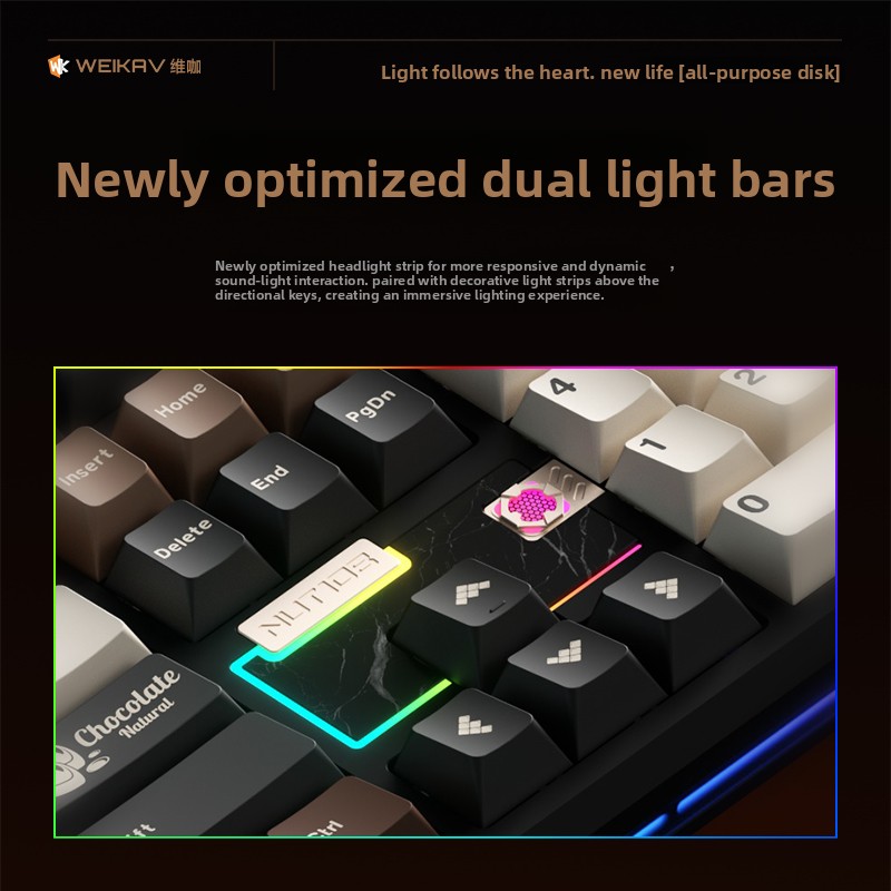 WEIKAV NUT108 メカニカルキーボード アルミ合金 - Gaming Accessories Kit のレビューと価格