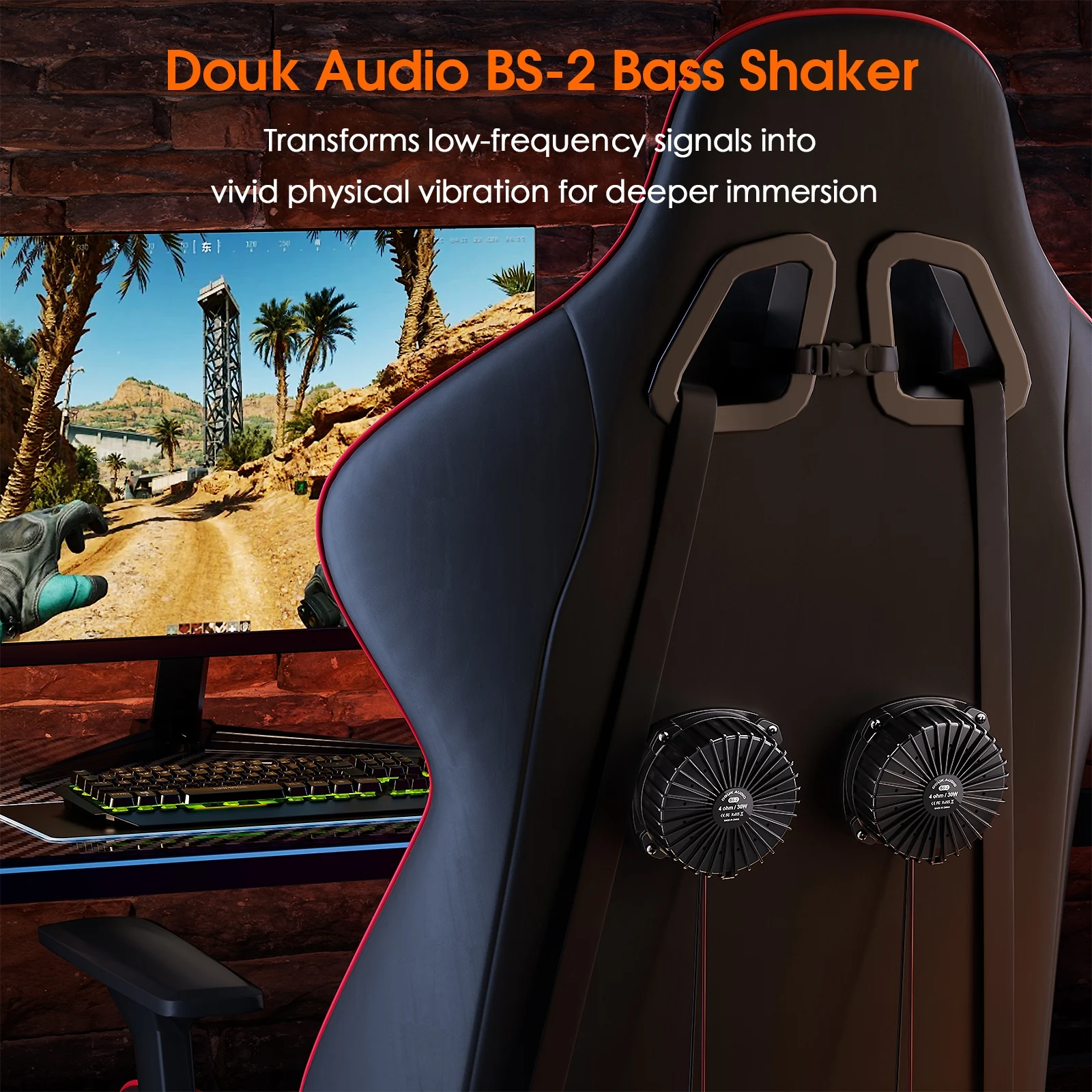 Douk Audio BS-2 30W 4Ω ベースシェイカ - Gaming Accessories Kit のレビューと価格