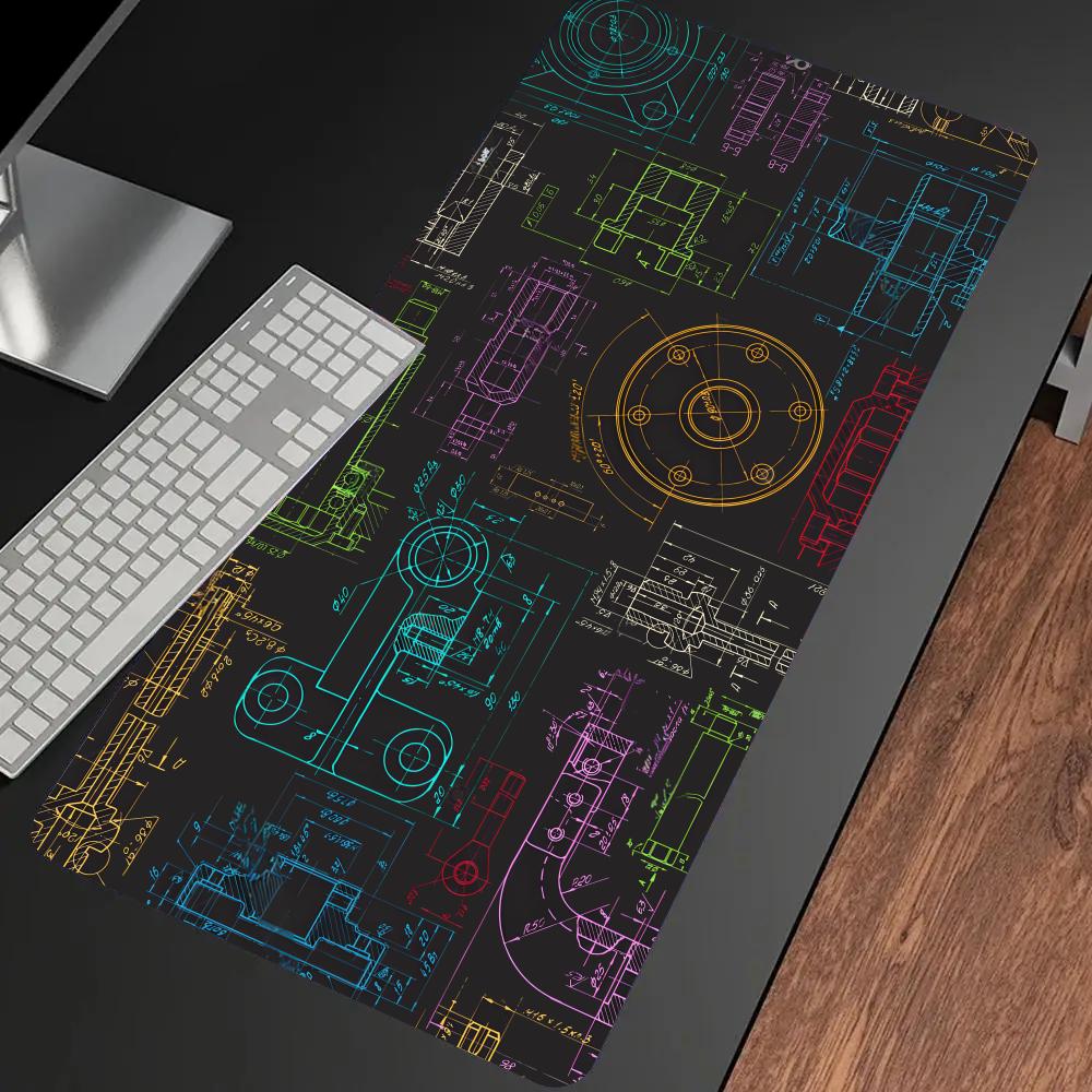 機械図面用マウスパッド ゲーミングアクセサリー 大型HDマウ - Gaming Accessories Drawing のレビューと価格