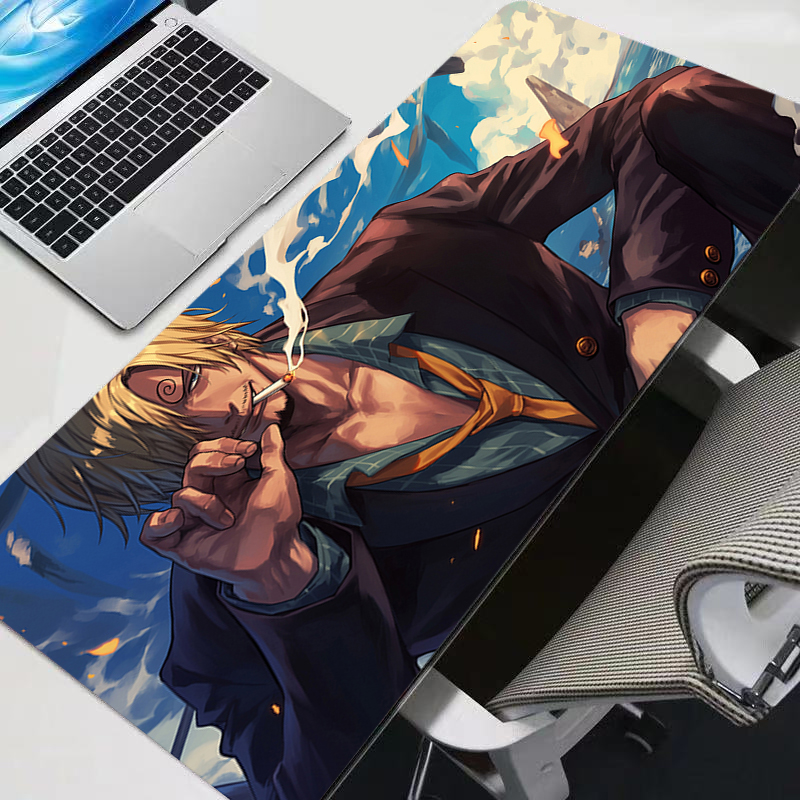 マウスパッドワンピースサンジアニメゲームアクセサリーマウスパ - Gaming Accessories For Table のレビューと価格