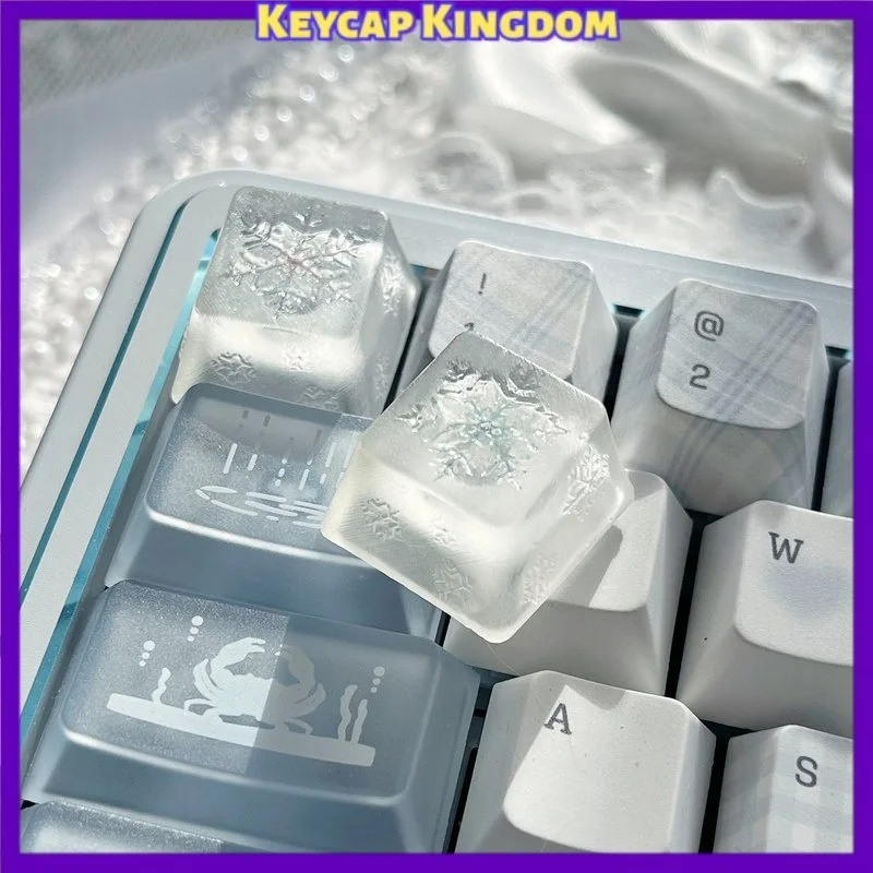 オリジナルスノーフレークテーマキードロップグルーメカニカルキ - Gaming Accessories Dropshipping のレビューと価格