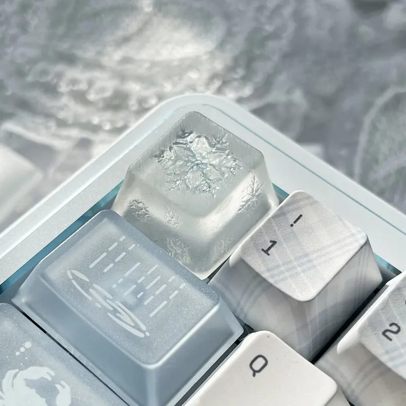 オリジナルスノーフレークテーマキードロップグルーメカニカルキ - Gaming Accessories Dropshipping のレビューと価格