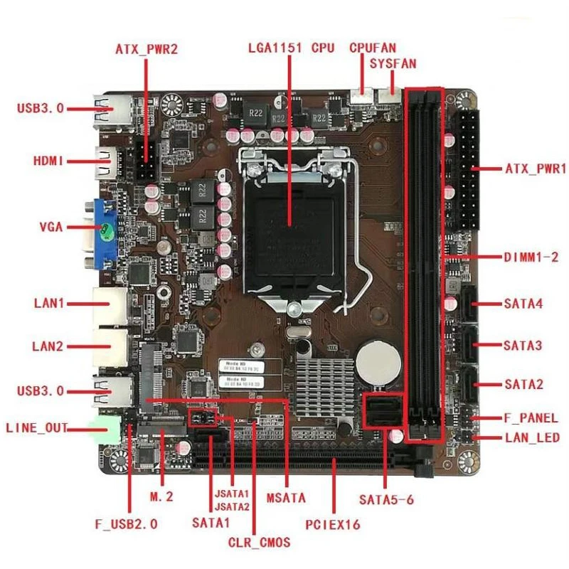 B365 Mini-ITX マザーボード LGA 1151  - Intel Cpu Core I5 のレビューと価格