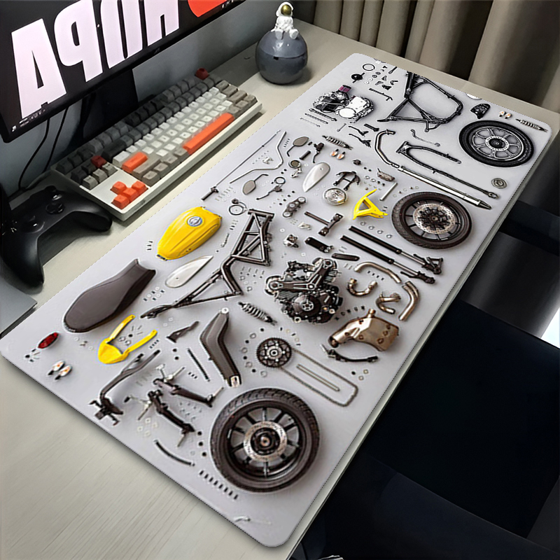 分解図 ゴム製マウスパッド マウスパッド XXL ゲームアク - Gaming Accessories For Gaming Desk のレビューと価格