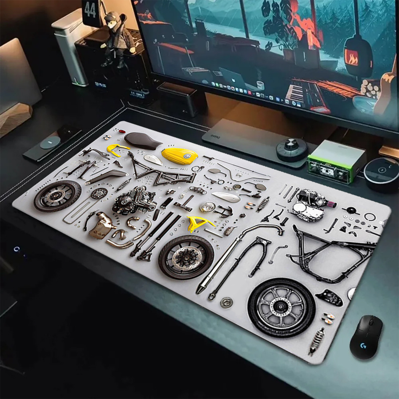 分解図 ゴム製マウスパッド マウスパッド XXL ゲームアク - Gaming Accessories For Gaming Desk のレビューと価格