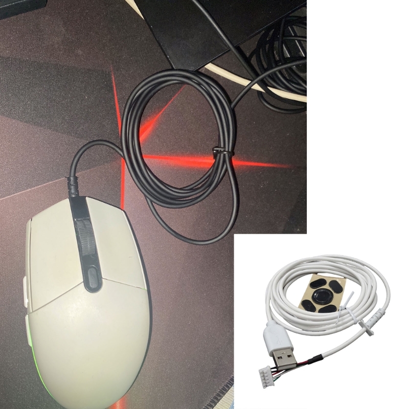 CPDD USB マウスラインケーブルとマウスフィート交換修 - Gaming Accessories Kit のレビューと価格
