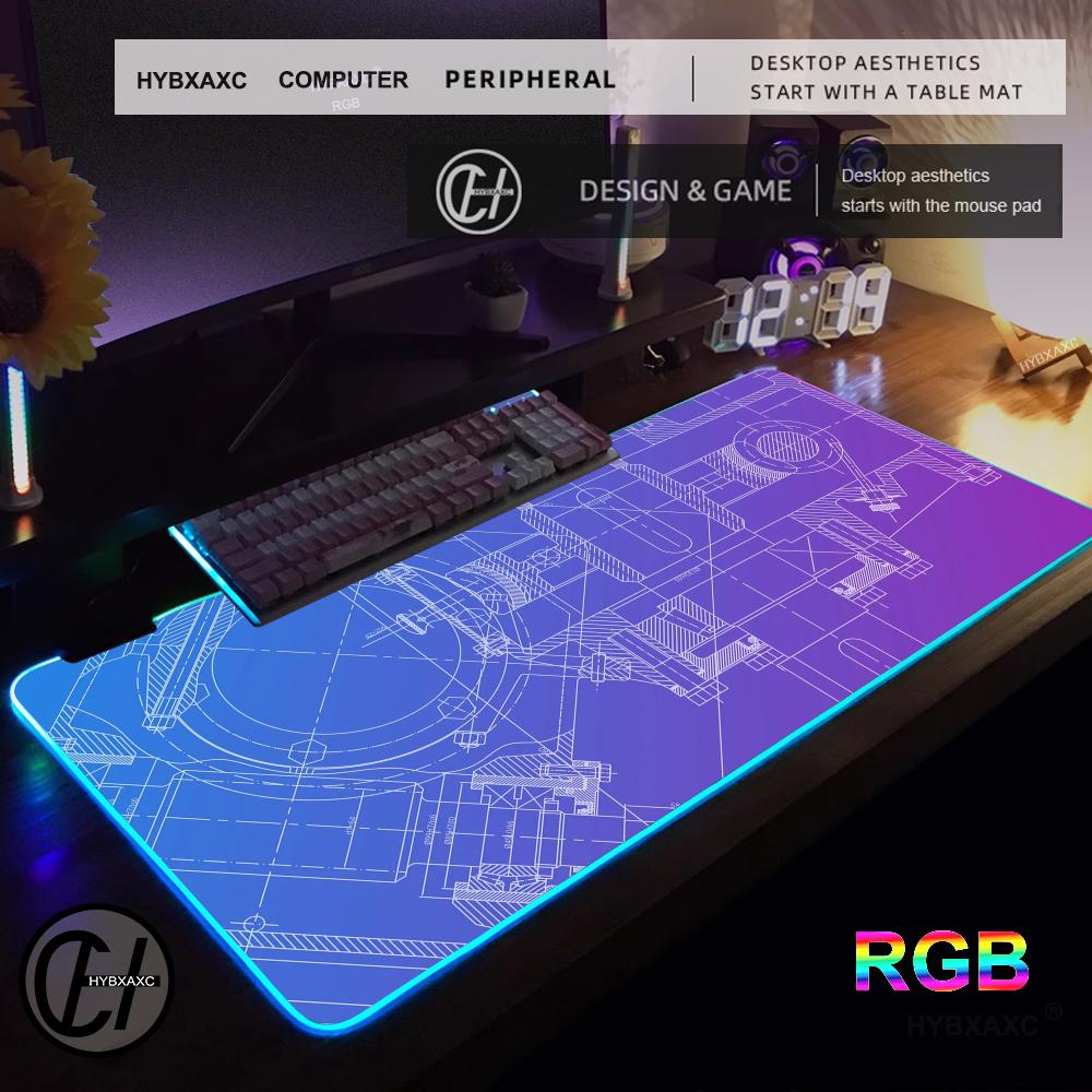 メカニカルドローイングRGBマウスパッド ゲーミングマウスパ - Gaming Accessories Drawing のレビューと価格